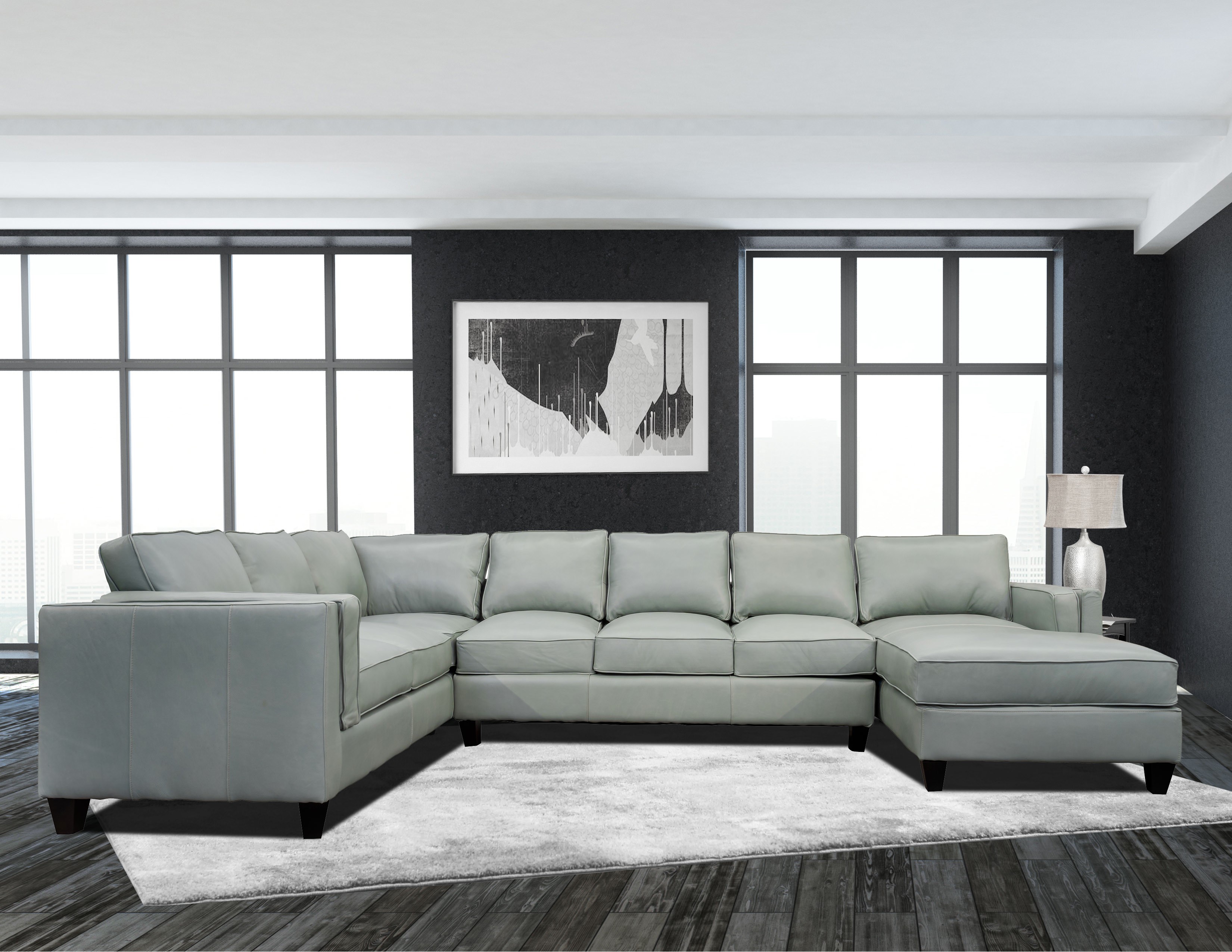 4955_Sectional USA Premium Leather